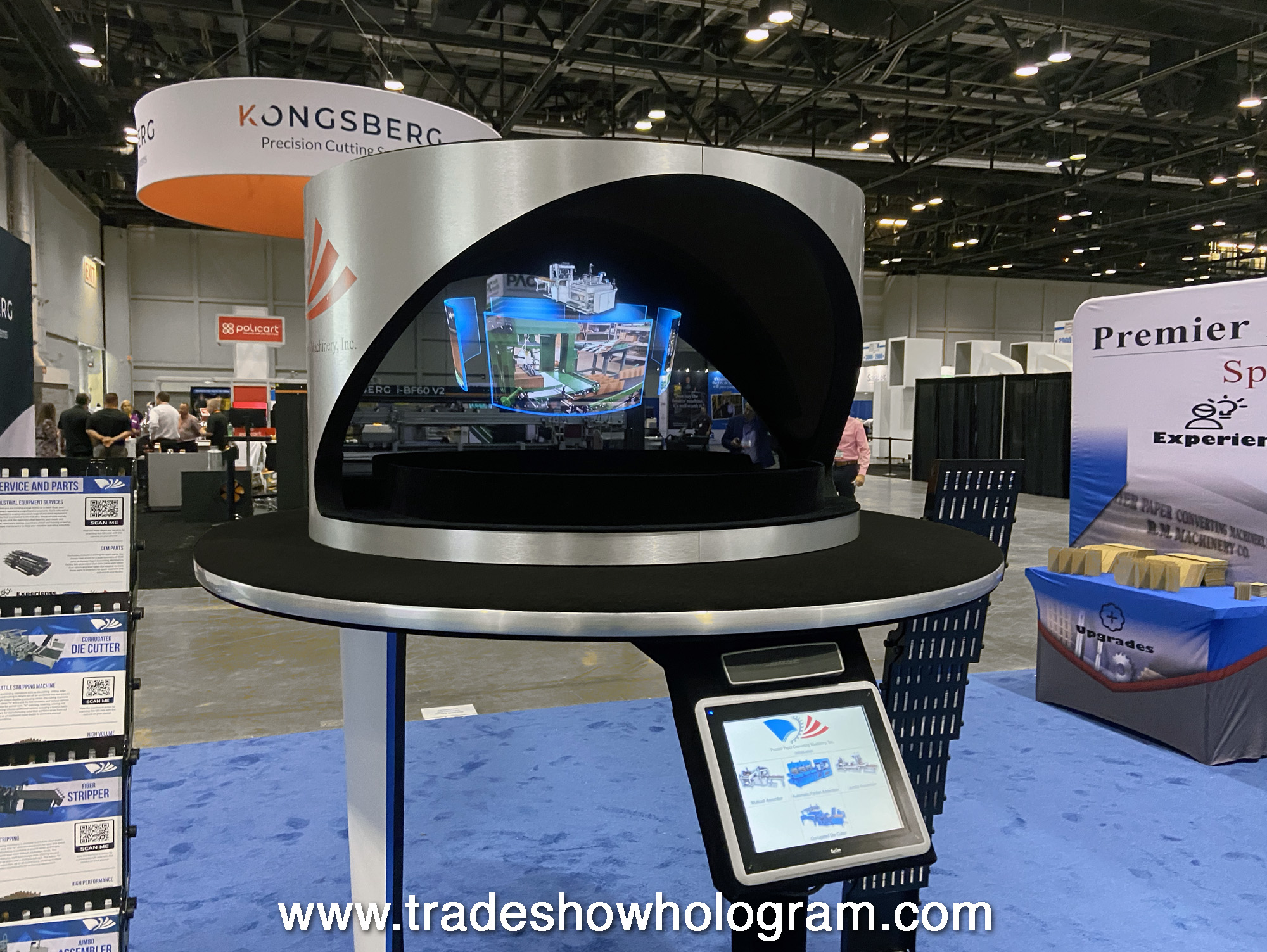 equipment trade show booth