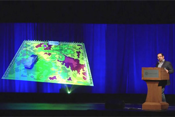 Large Stage Hologram for Keynote Speech