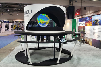 Large Hologram Projector for Trade Shows